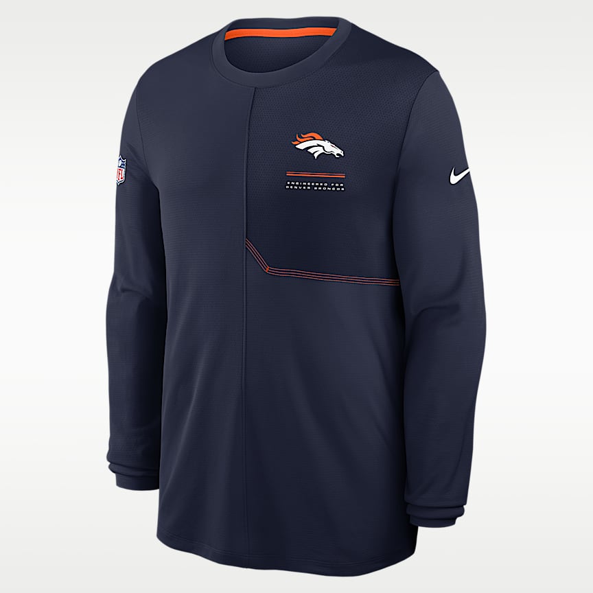 Denver Broncos Sideline Anorak Men's Nike NFL 1/2-Zip Hooded